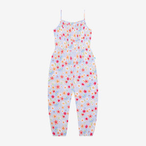 Carissa Sleeveless Smocked Jumpsuit - Posh Peanut